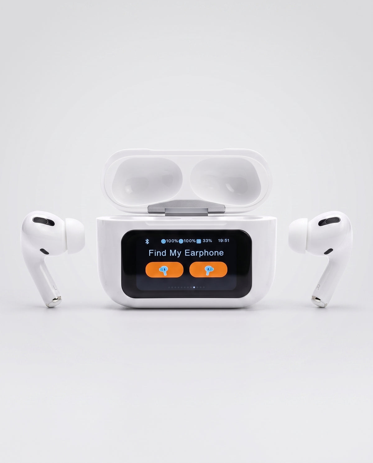 A9 Pro AI Translation Wireless Earbuds with Touchscreen Case, ANC/ENC – Black or White