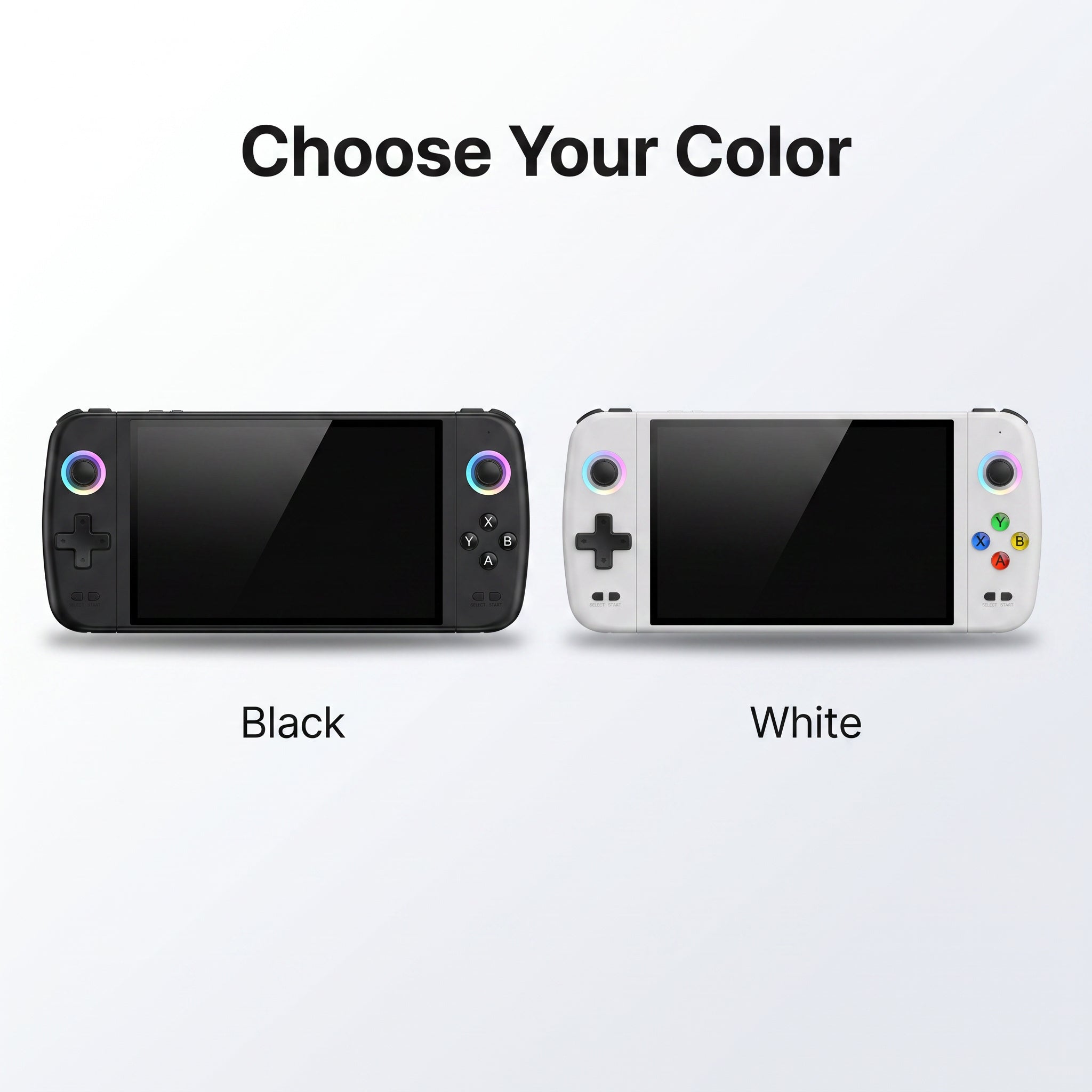 M27 Retro Handheld Game Console – 7-Inch Display with RGB Joysticks
