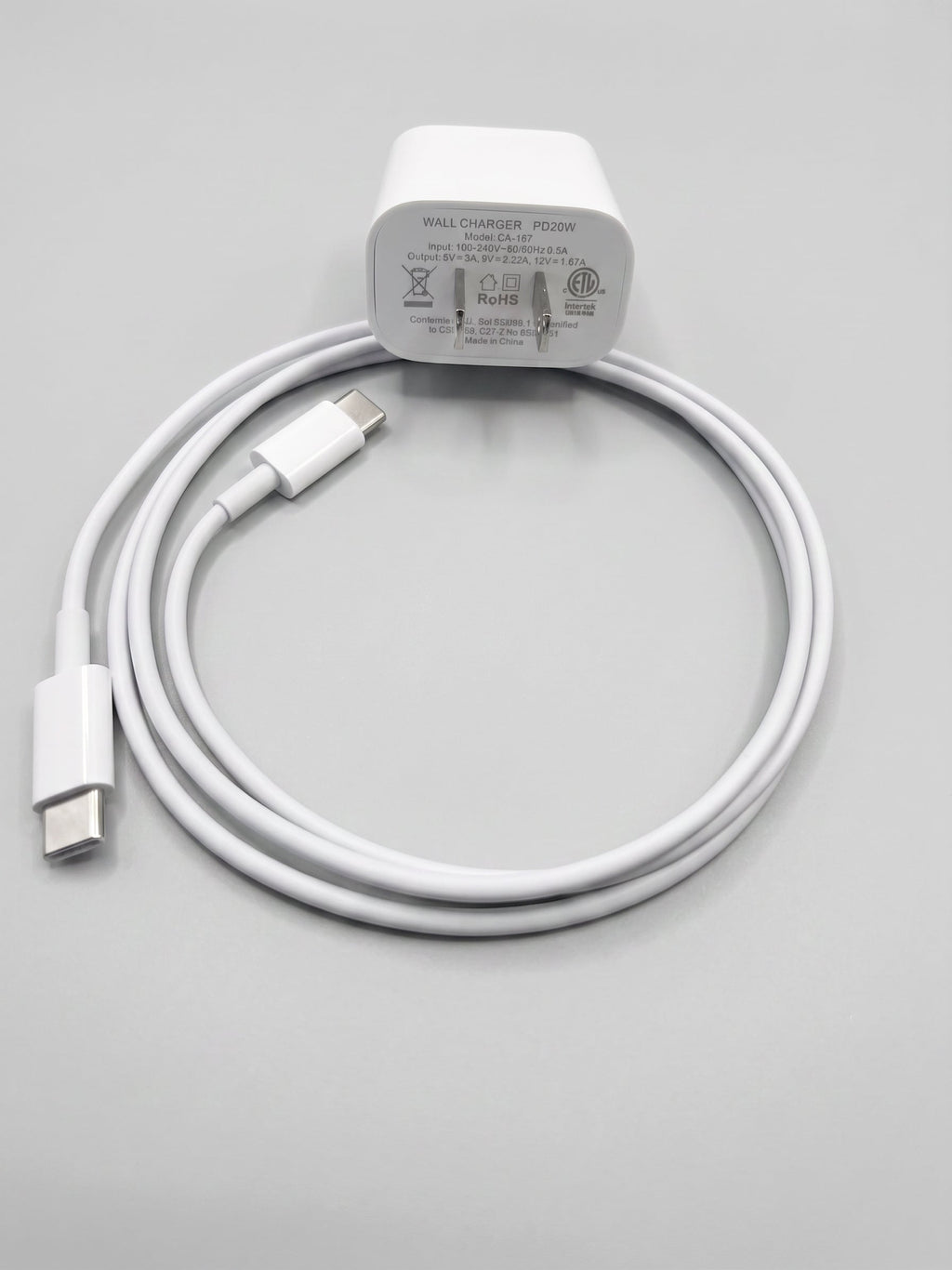 20W USB-C Fast Charger Kit| USB-C Cable Included (This is NOT Apple)