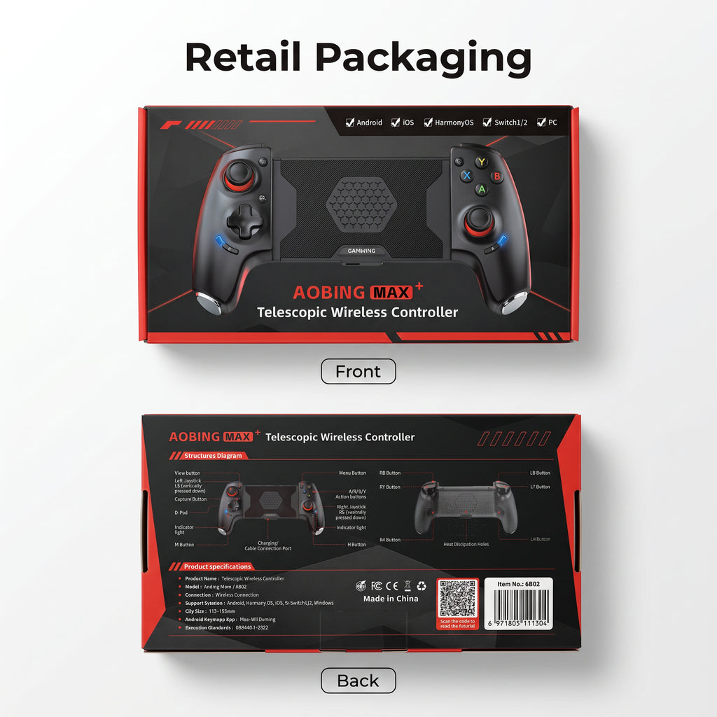 AOBING MAX+ Telescopic Wireless Gaming Controller