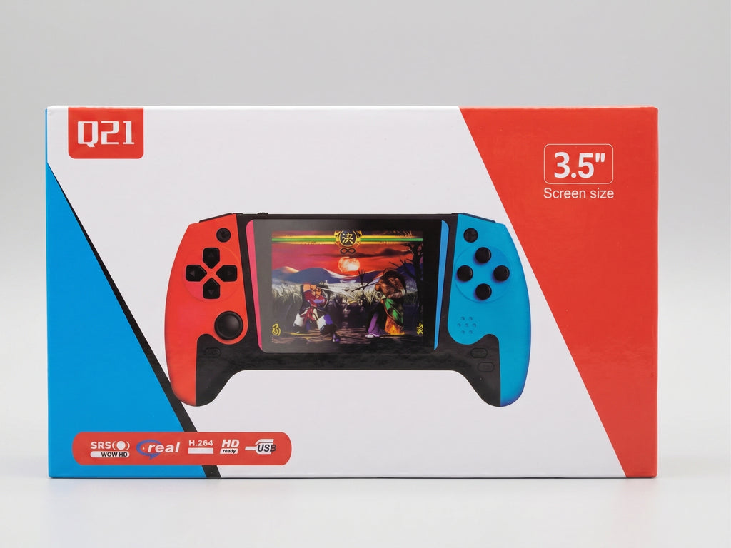Q21 3.5" Handheld Retro Game Console 500-in-1 Portable Gaming System TV Out