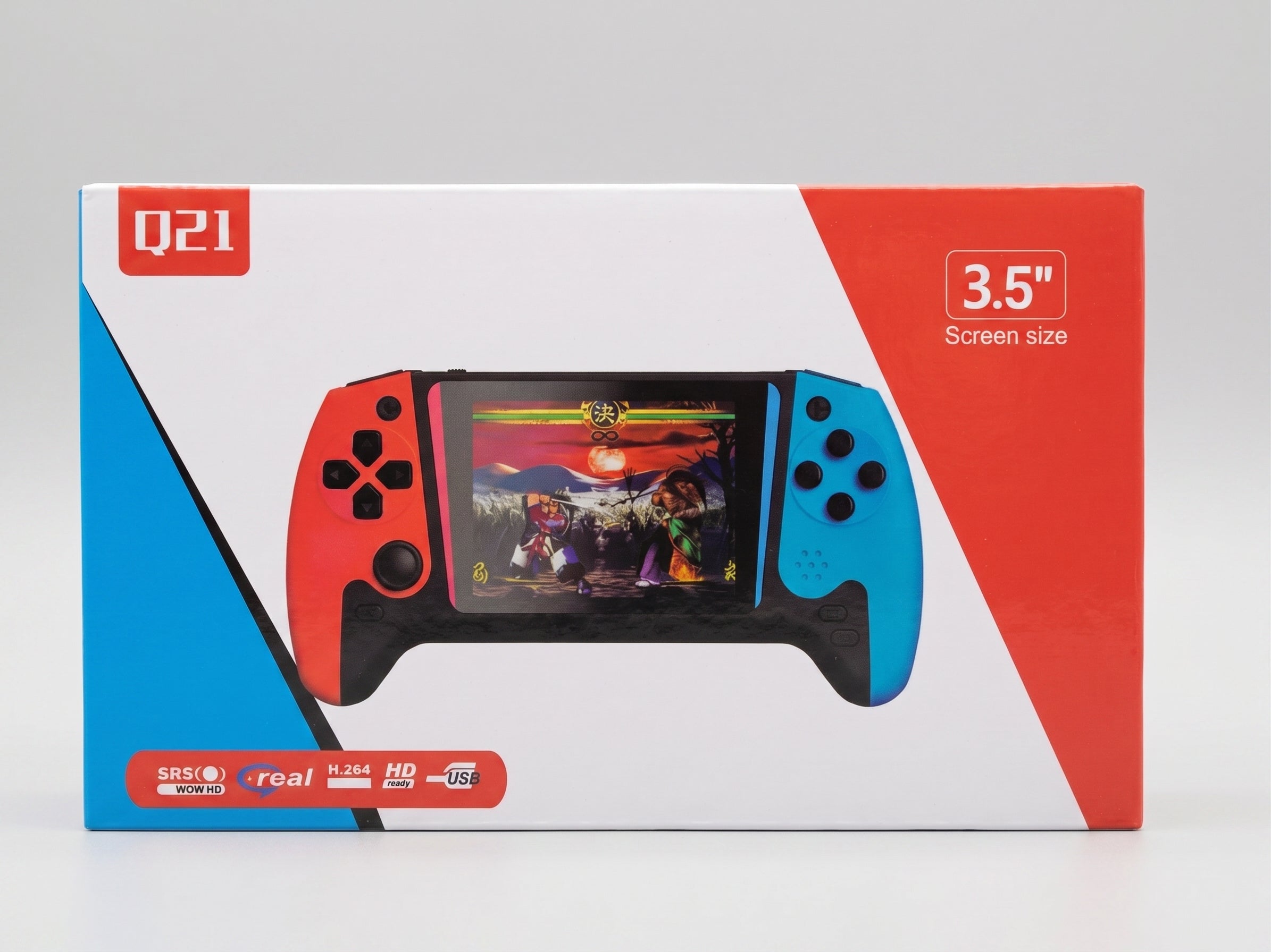 Q21 3.5" Handheld Retro Game Console 500-in-1 Portable Gaming System TV Out