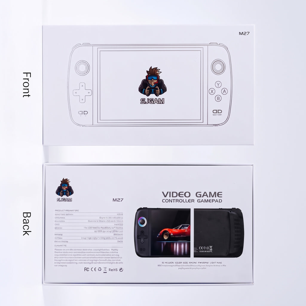 M27 Retro Handheld Game Console – 7-Inch Display with RGB Joysticks
