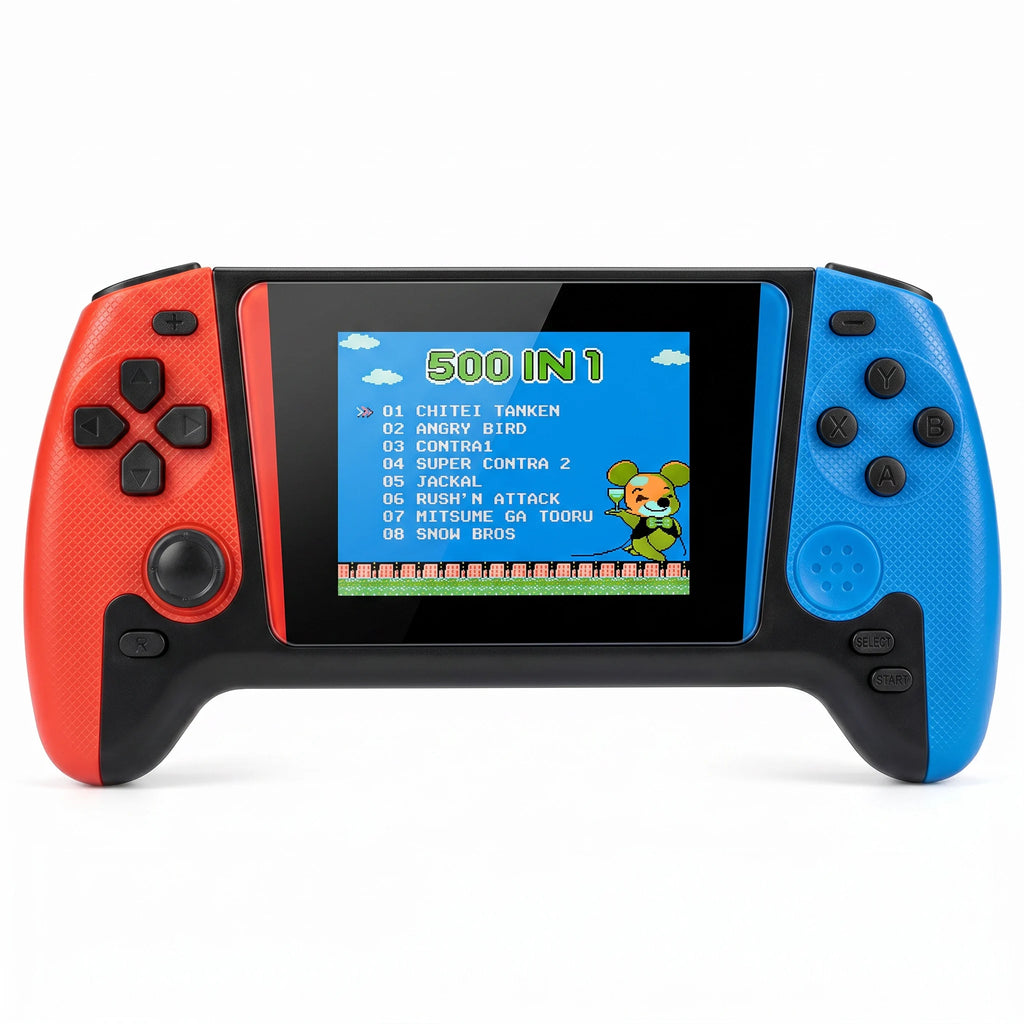 Q21 3.5" Handheld Retro Game Console 500-in-1 Portable Gaming System TV Out